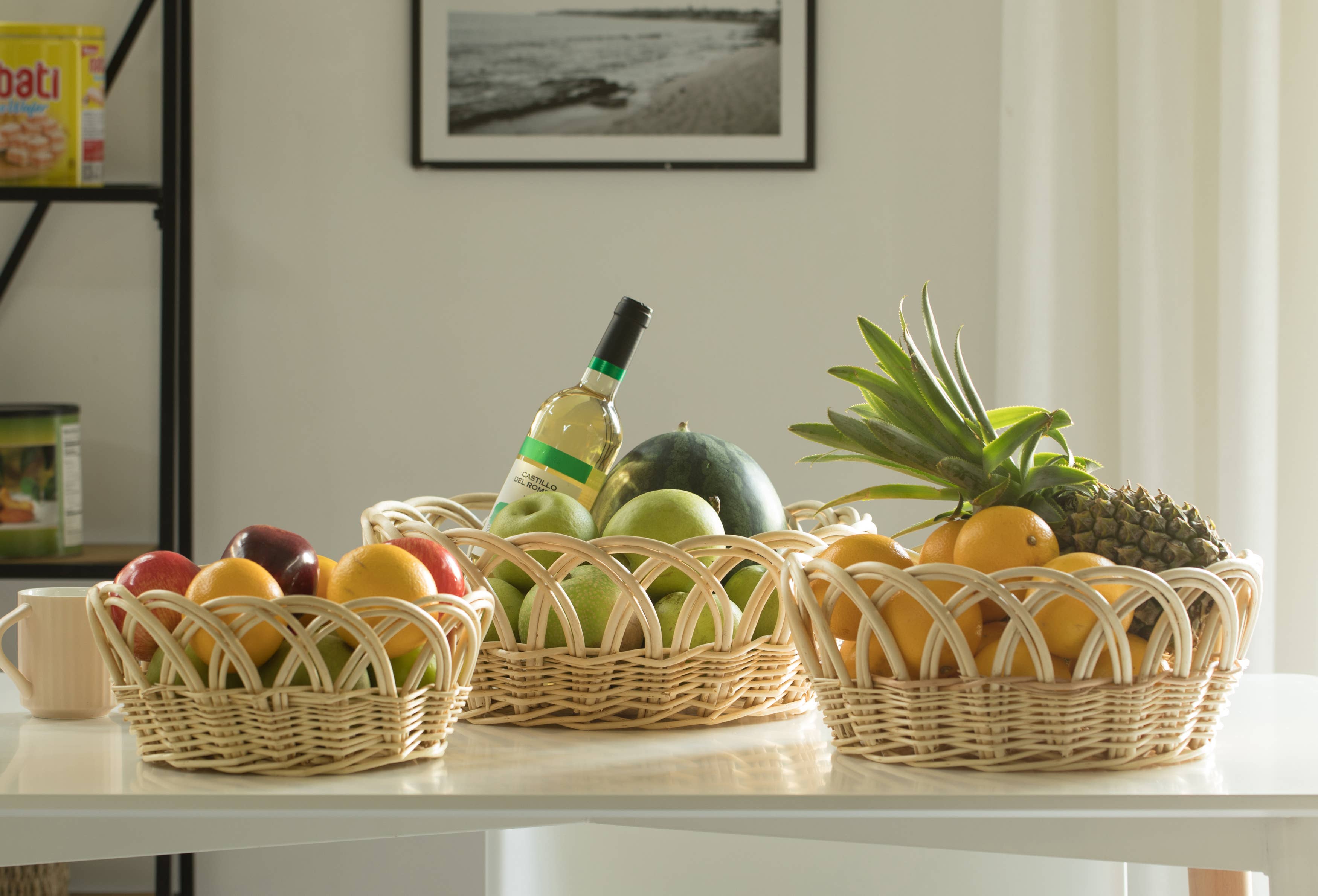 Quickway Imports - Vendita all'ingrosso Vassoi da portata - Vassoio rotondo decorativo per frutta e pane12