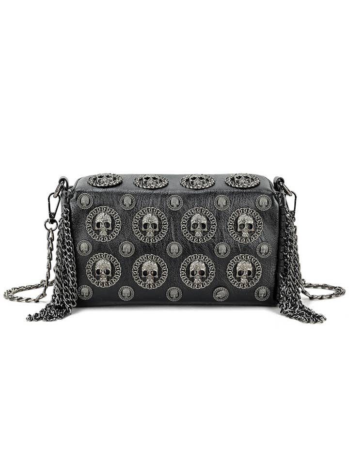 Sac bandoulière en cuir PU Skull Alloy HB2648 pour la vente par Ole