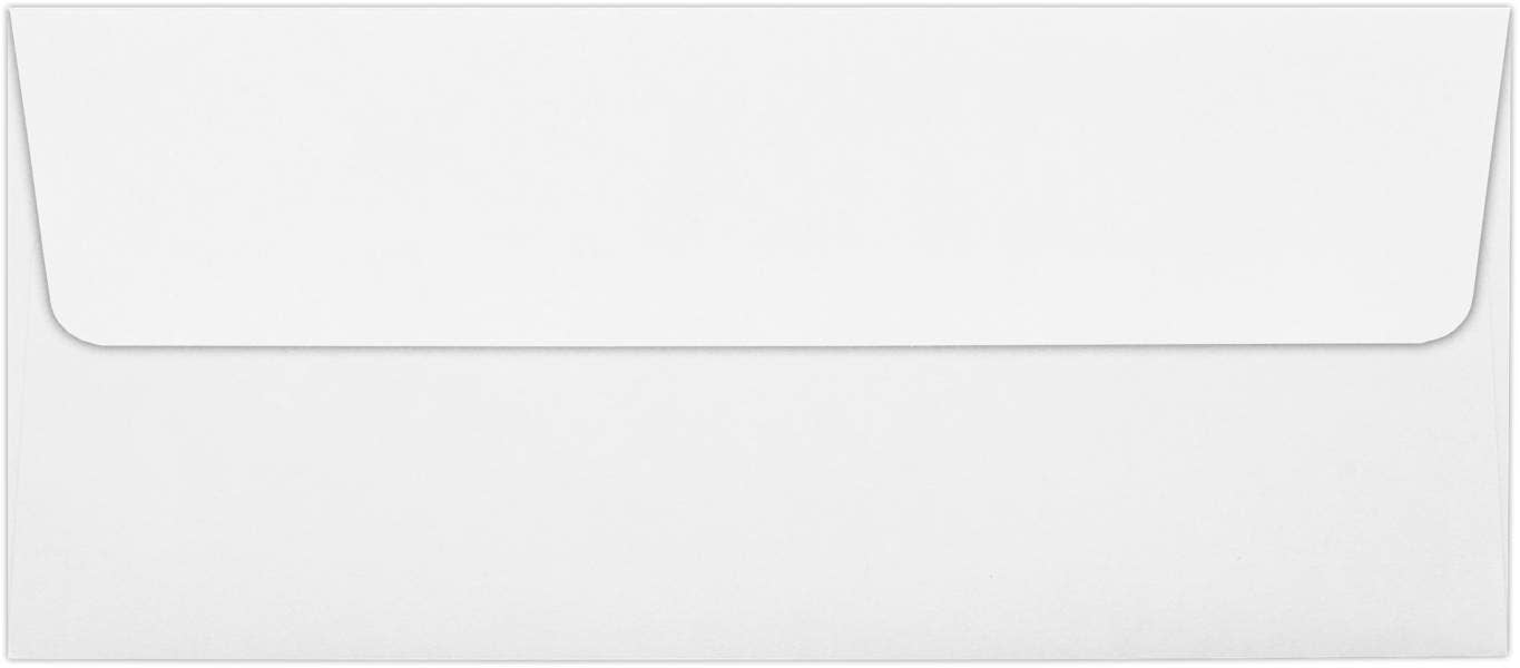 JAM PAPER - Wholesale Envelopes - JAM #10 Foil Lined Peel & Press Envelopes, White/Red, 250/PK1