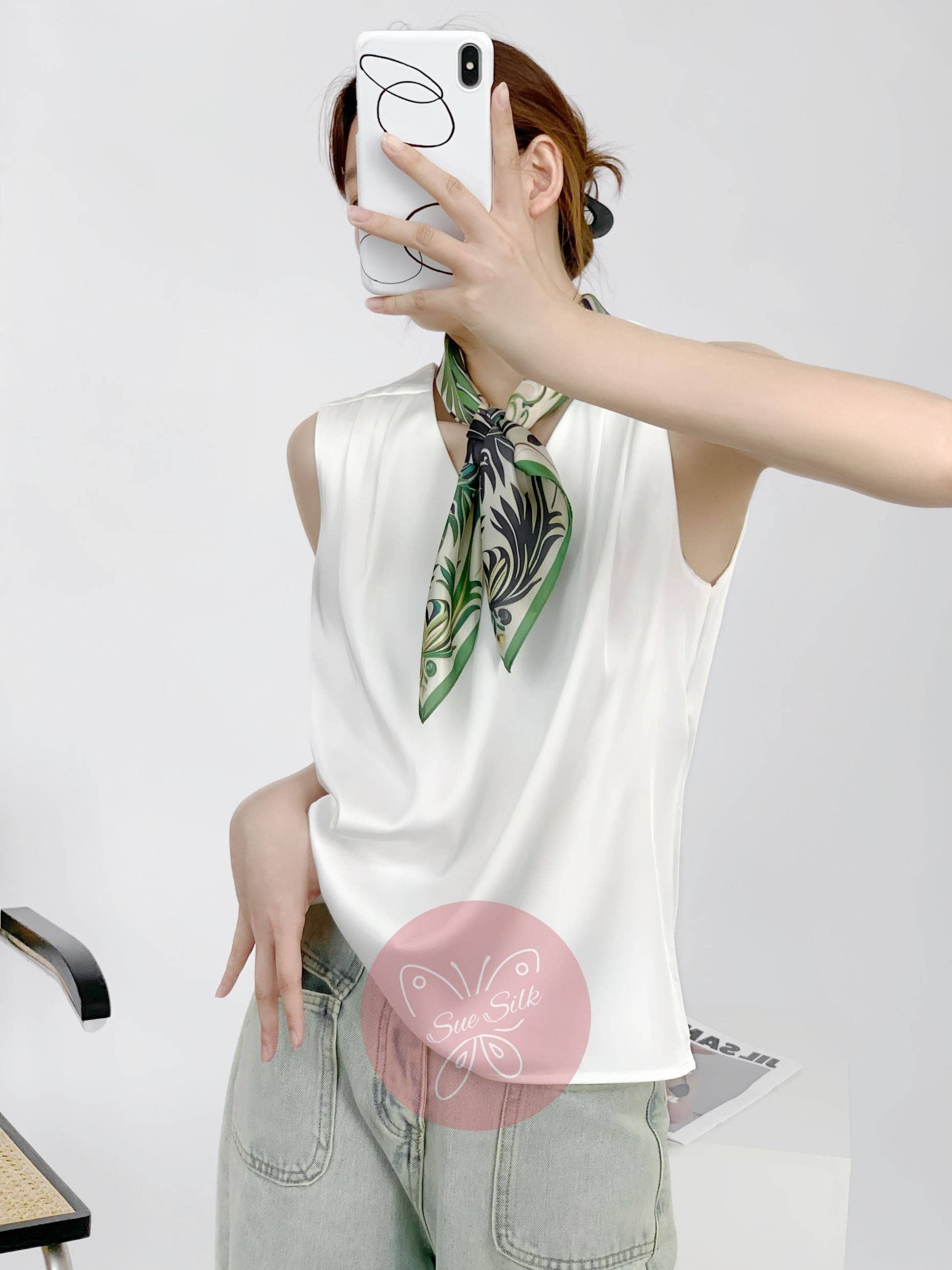 SueSilkHK - Wholesale Scarf - Women's - Paisley Style Large Fern Pattern Silk Scarf - Designer Original - Customizable Fabric and Size - Women's Scarf - Gift for Her2