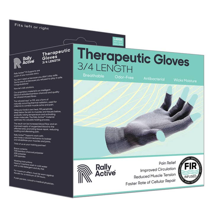 Rally Active - Wholesale Gloves - Unisex - Rally Active Therapeutic Gloves- 3/4 Length1