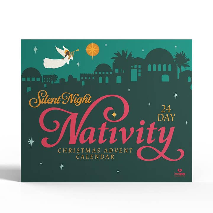 Lovepop Cards - Wholesale Christmas Card - Silent Night 24 Day Nativity Christmas Advent Calendar