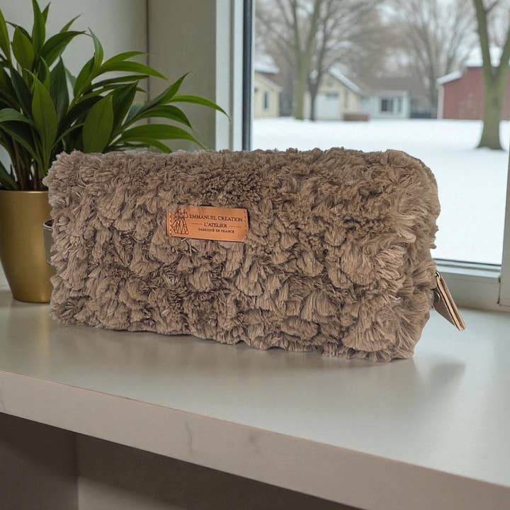 Astuccio nomade S, "Courchevel" marrone per la vendita all'ingrosso da parte di Emmanuel Création