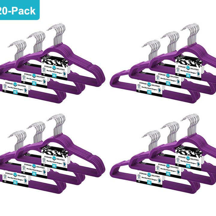 J&V TEXTILES - Wholesale Clothes Hangers - 120 Pack of Premium Velvet Non-Slip Hangers with 360 Degree Rotatable Hook5