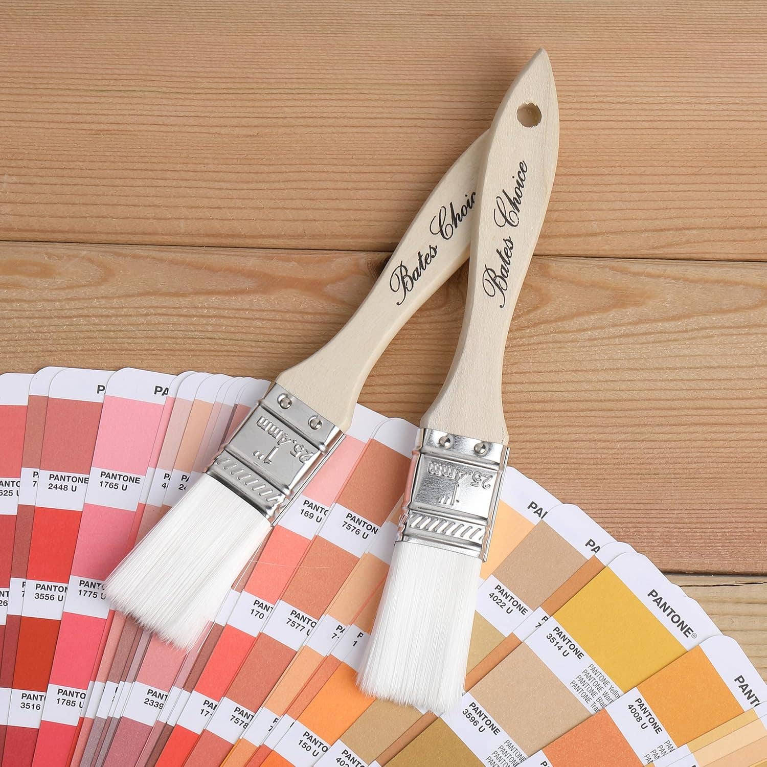 Bates Choice - Venta al por mayor Pinceles de pinturas/ceras - Bates- Brochas para Pintar, Paquete de 18, 1", 2", 3"7