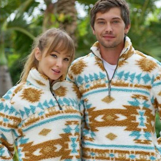 Truien met Sherpa-print voor wholesale door Earth Ragz