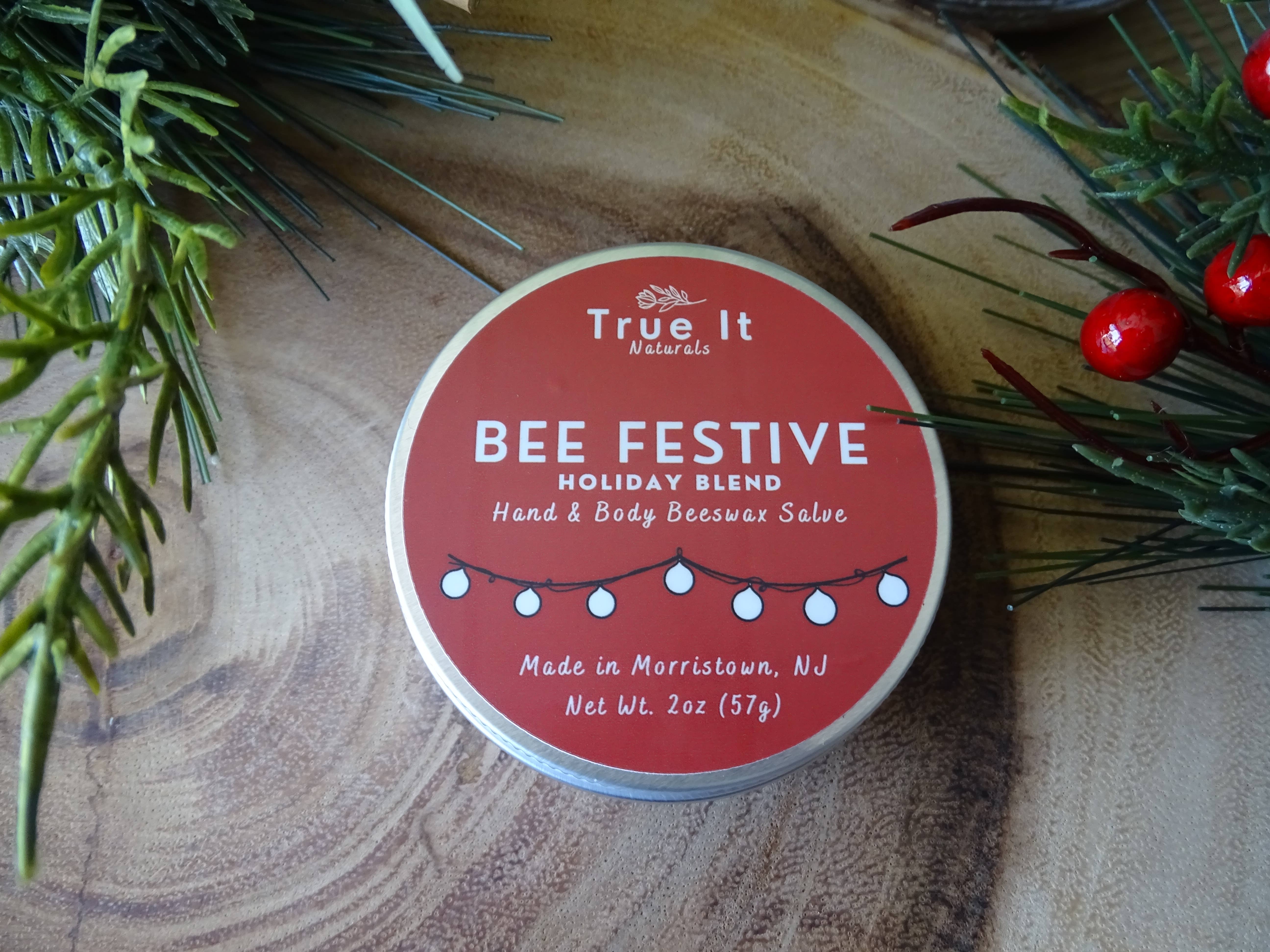 True It Naturals - Vendita all'ingrosso Unguenti/Balsami/Creme curative - Balsamo di Cera d'Api Festivo - BEE FESTIVE | Balsamo per Mani e Corpo7