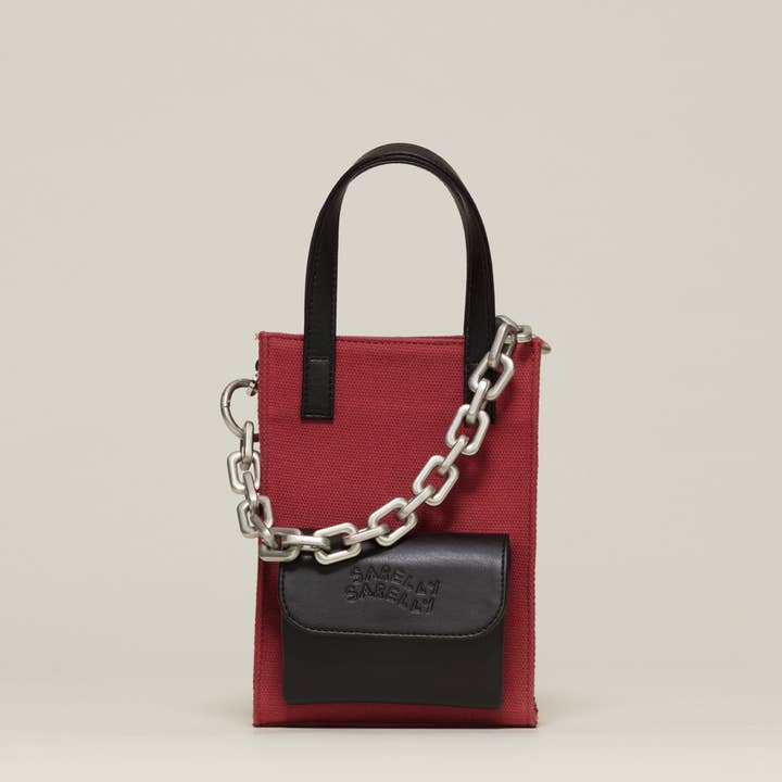 SARELLY SARELLY – Engroshandel Tote bag - Dame – Mini Cargo Tote - Kaktuslæder & lærred20