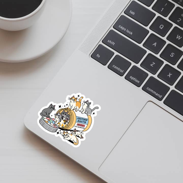 Hipi Popi - Wholesale Sticker - Serotonin Cats Sticker1
