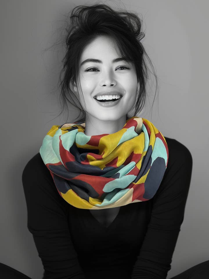 FOULARD FOUCO ENRANG ANISE for wholesale by MADE IN SENS
