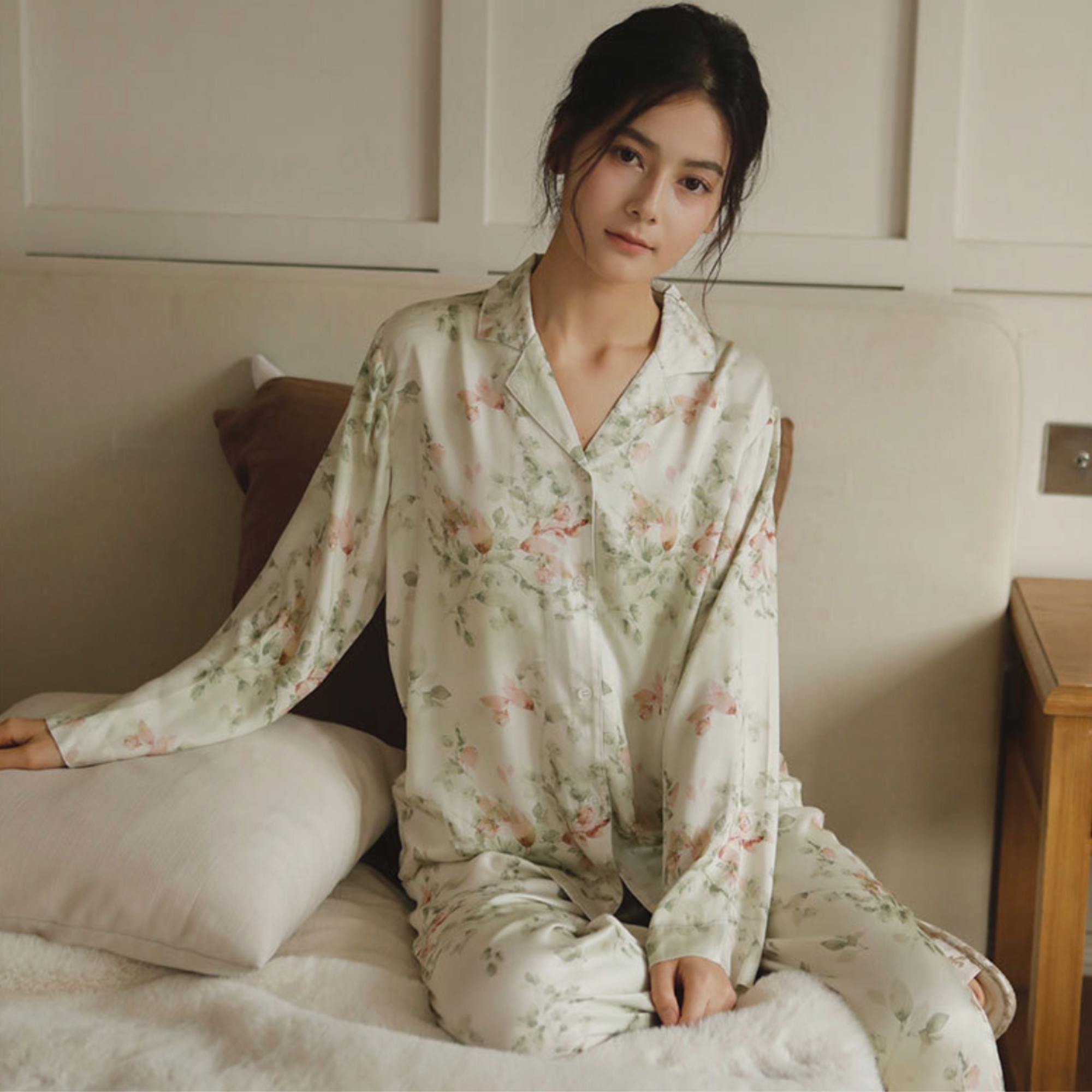 DrifWoo - Wholesale Sleepwear Set - Women's - Floral Long Sleeve Pajama Set – Soft & Breathable3