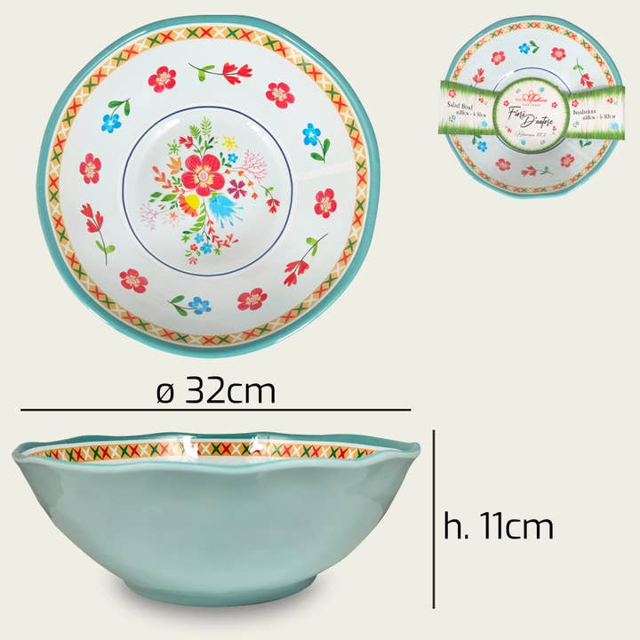 Skål Fiori D’Autore Edenia i Melamin ø32 för wholesale av ARCA ITALY