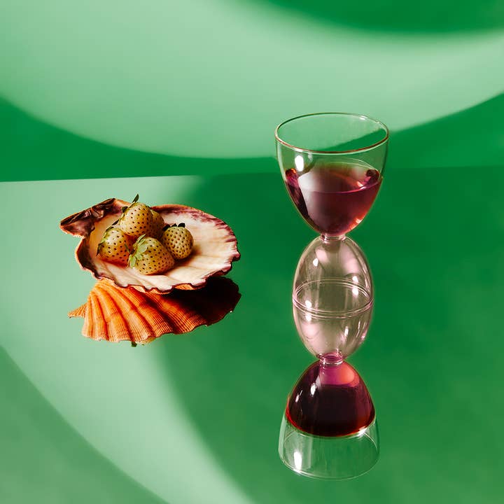 Mamo - Wholesale Cocktail/liquor glass - Classic clear + pink