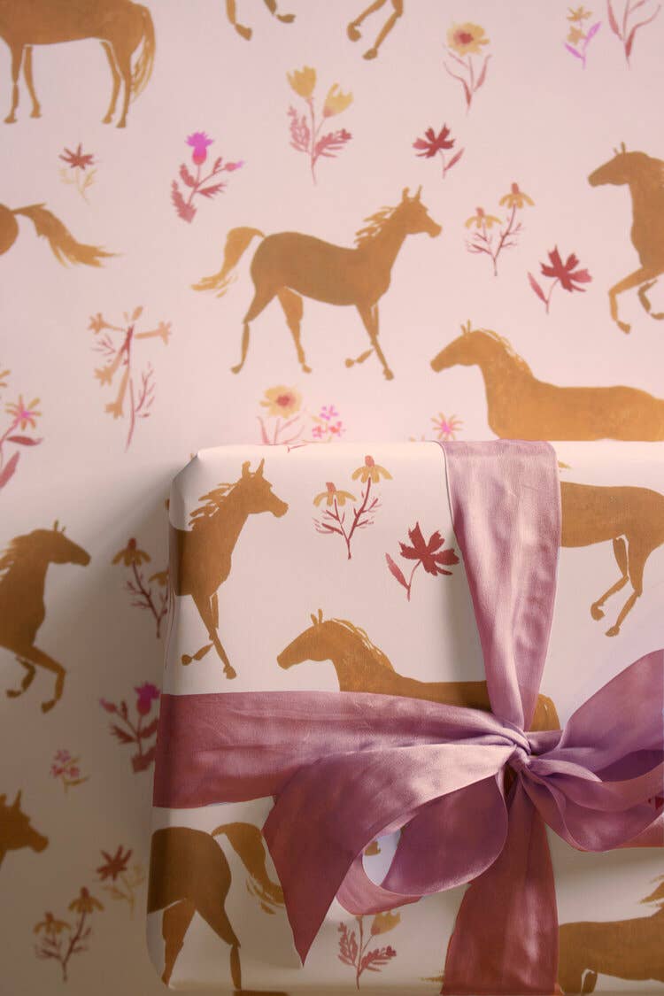 Kristin MacKenzie Fine Art - Vendita all'ingrosso Rotoli di carta da regalo - Carta da regalo Love Kisses and Horses1