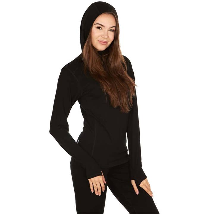 Mikrovikt - Dam 1/4 Dragkedja Soltröja Woolverino för wholesale av Minus33 Merino Wool