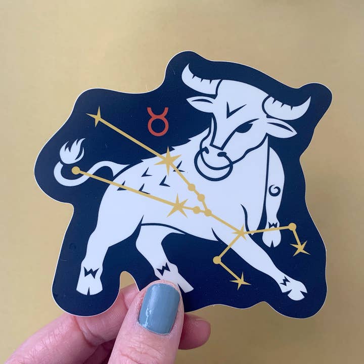 Zodiac Taurus/Horoscope/Astrology Sticker/Decal for wholesale by Fresh Fish