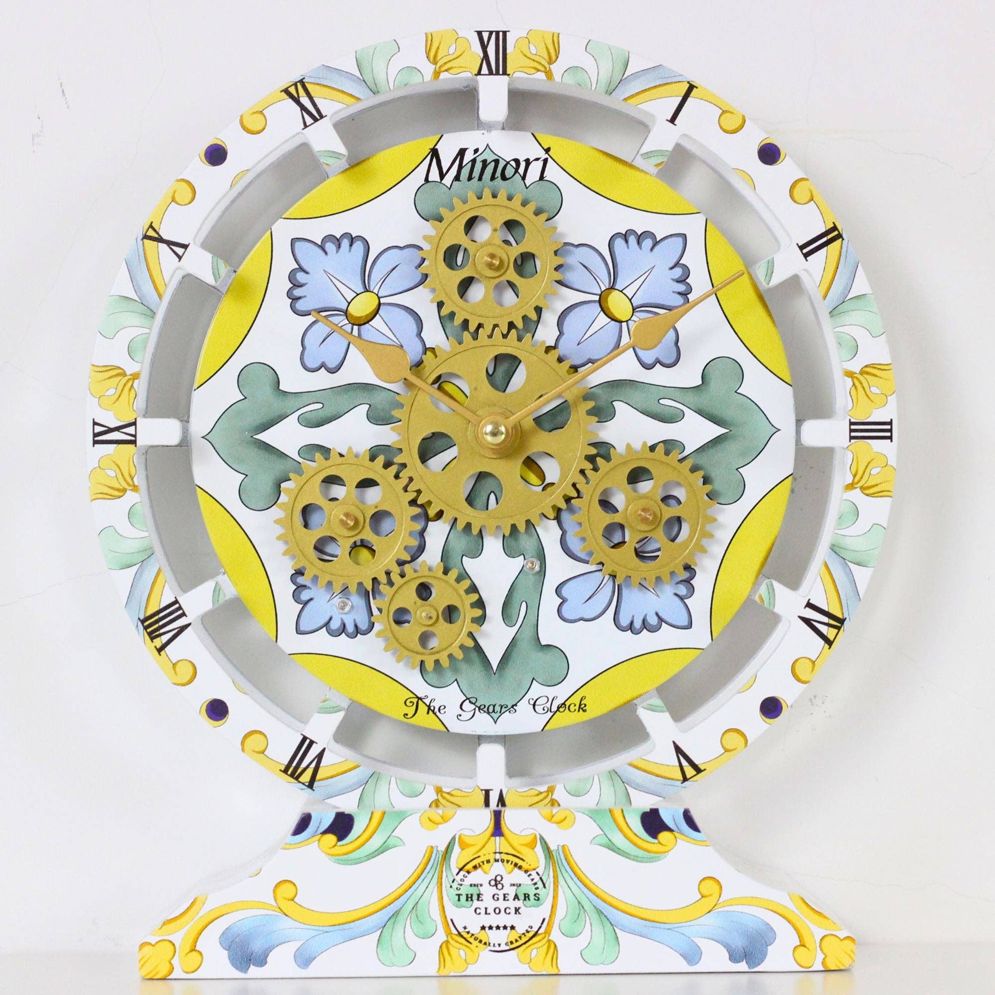 The Gears Clock - Vendita all'ingrosso Orologi da tavolo - OROLOGIO DA TAVOLO DA PARETE ITALY LINE 10 POLLICI MINORI1