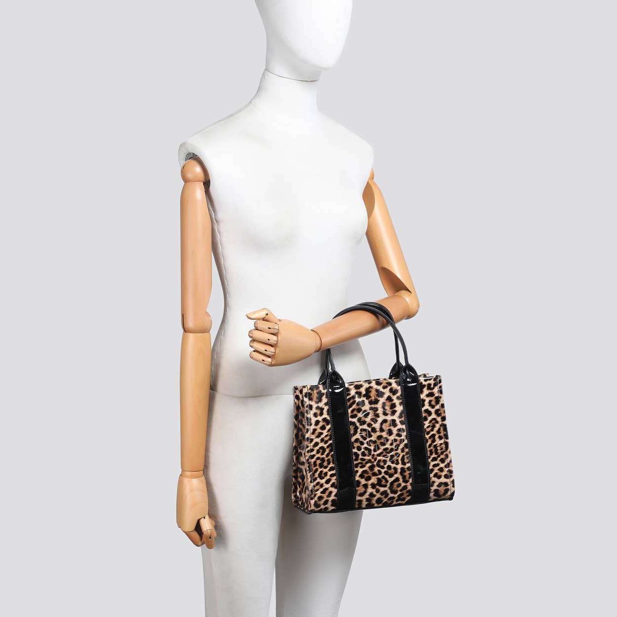 House of Milano – wholesale Tote bag – Women's – 25433 Leopard Print Patent Tote Bag8