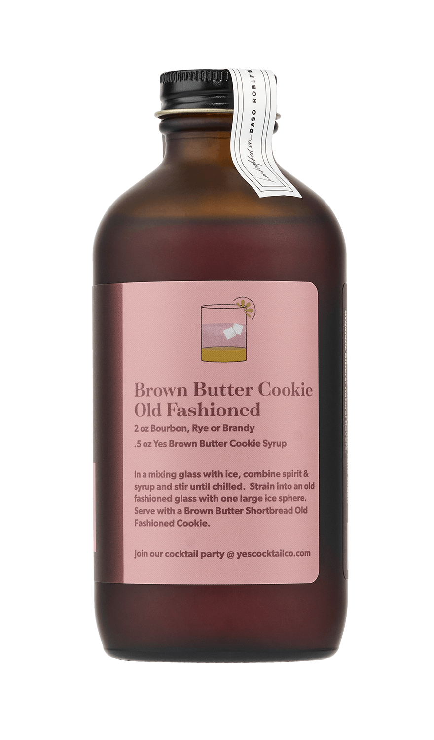 Yes Cocktail Co - Wholesale Cocktail Mix/Syrup - BBCCxYCC Brown Butter Cookie Old Fashioned Syrup1