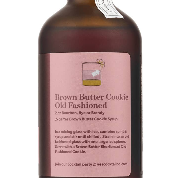 Yes Cocktail Co - Wholesale Cocktail Mix/Syrup - BBCCxYCC Brown Butter Cookie Old Fashioned Syrup1