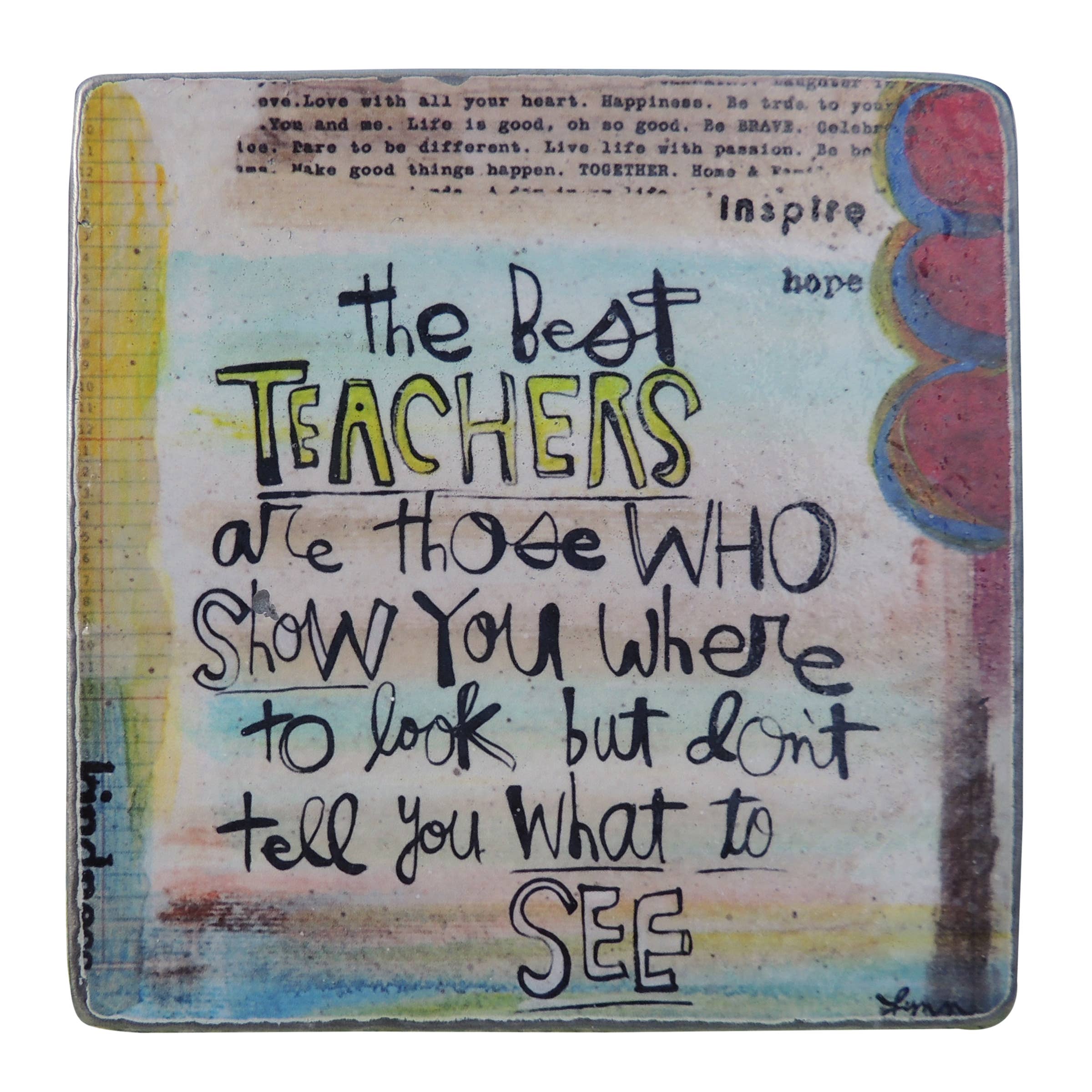 Abbey + CA Gift - Wholesale Plaque - Painted Stuff Artmetal Square Plaques1