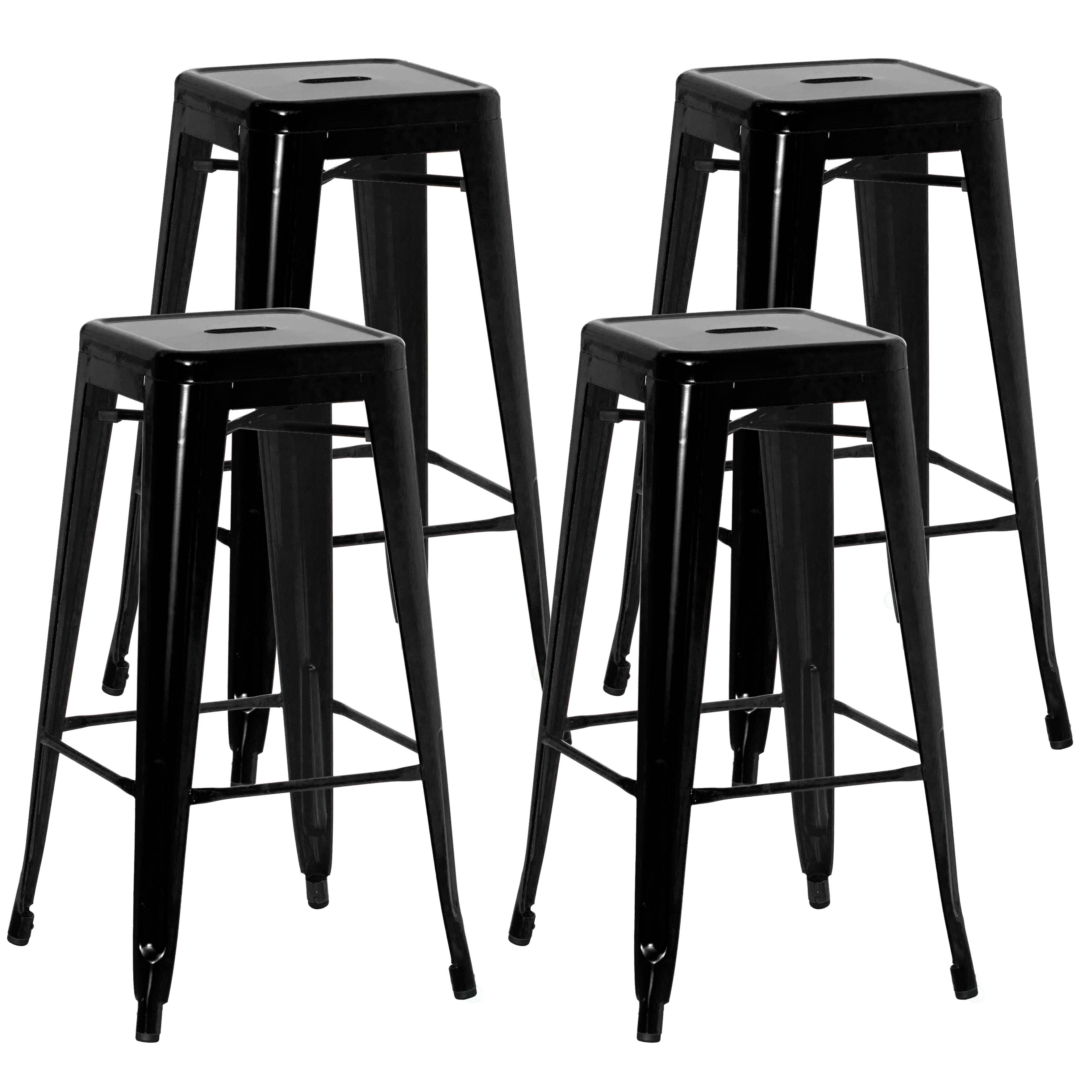 Quickway Imports - Wholesale Stool - 30" Backless Metal Bar Stool, Stackable, Heavy-Duty4