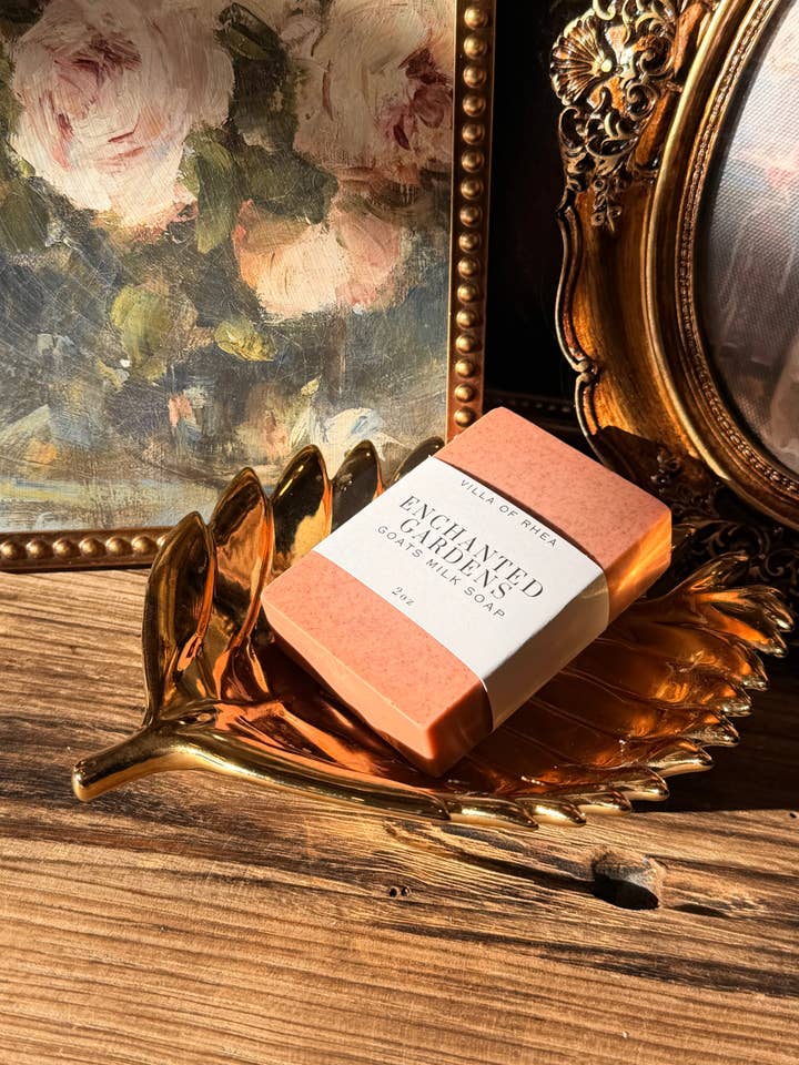Enchanted Gardens Goat Milk Soap for wholesale by Villa of Rhea