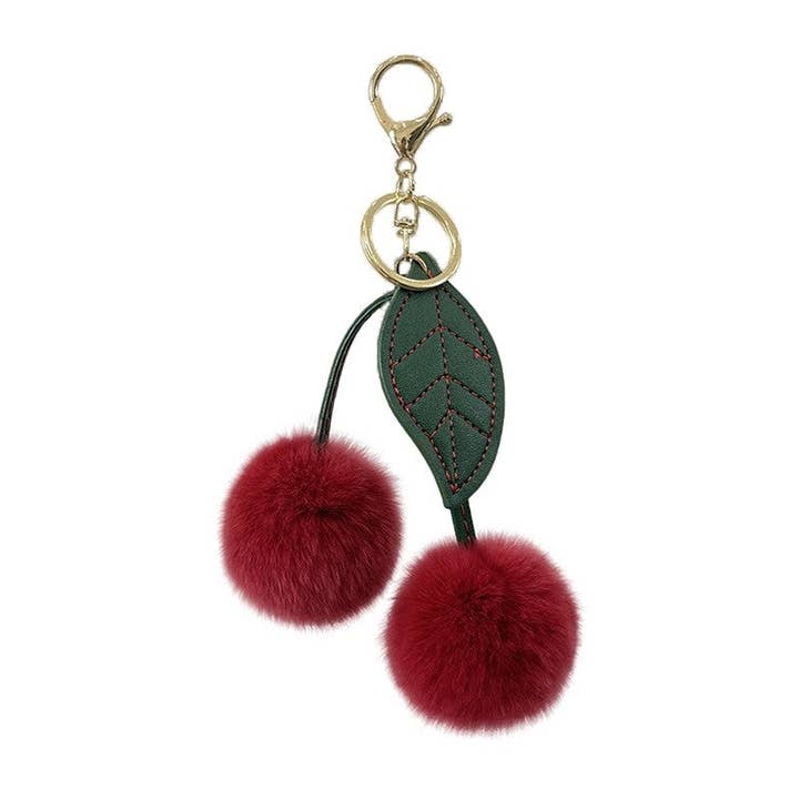 FurDecoration - Vendita all'ingrosso Portachiavi - Donna - Portachiavi per auto Cherry Rabbit Hair Otter11