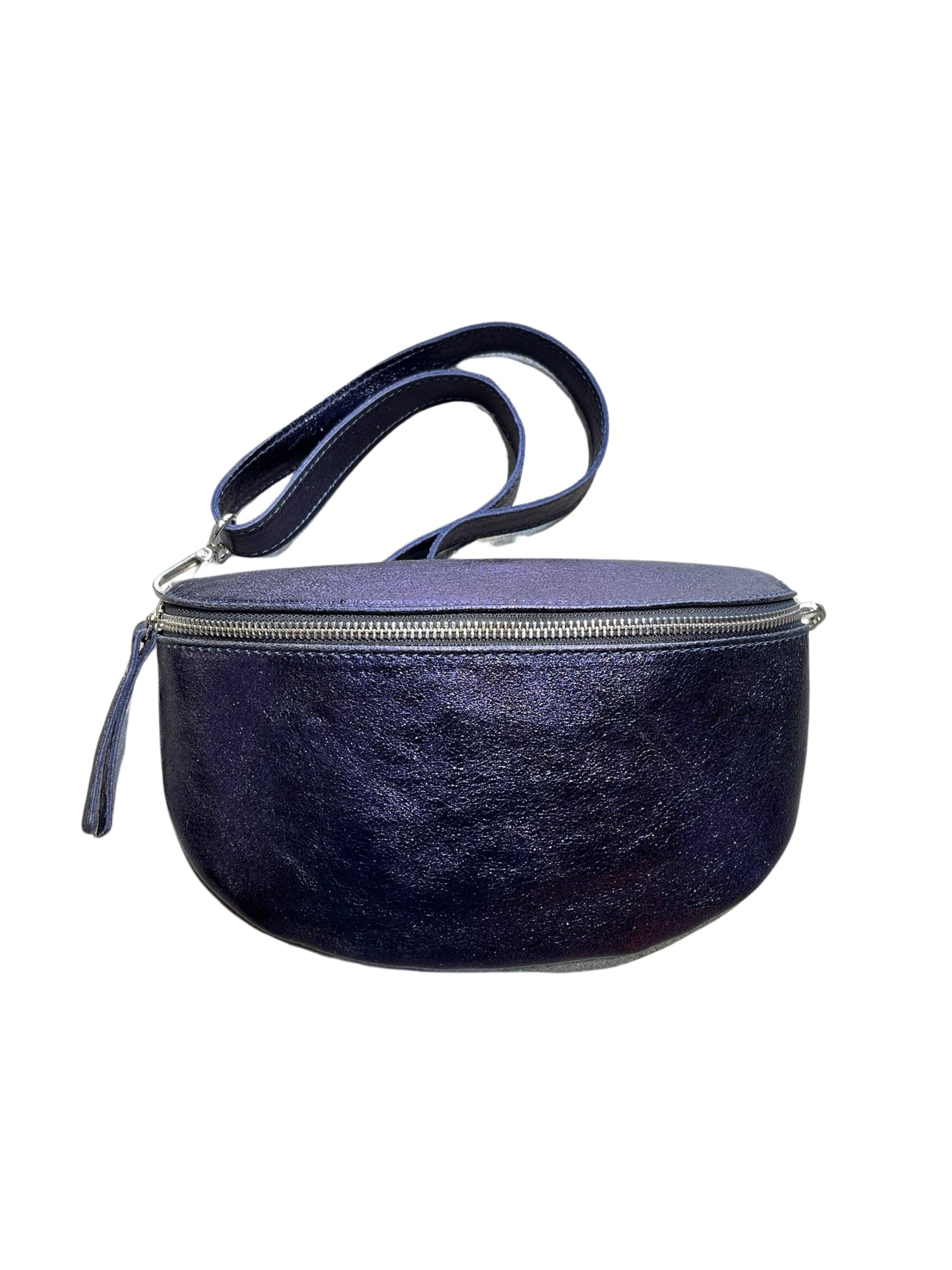 Louisa lee - Wholesale Belt Bag - Women's - LINA IRIDESCENT LEATHER BANANA BAG 25CM8