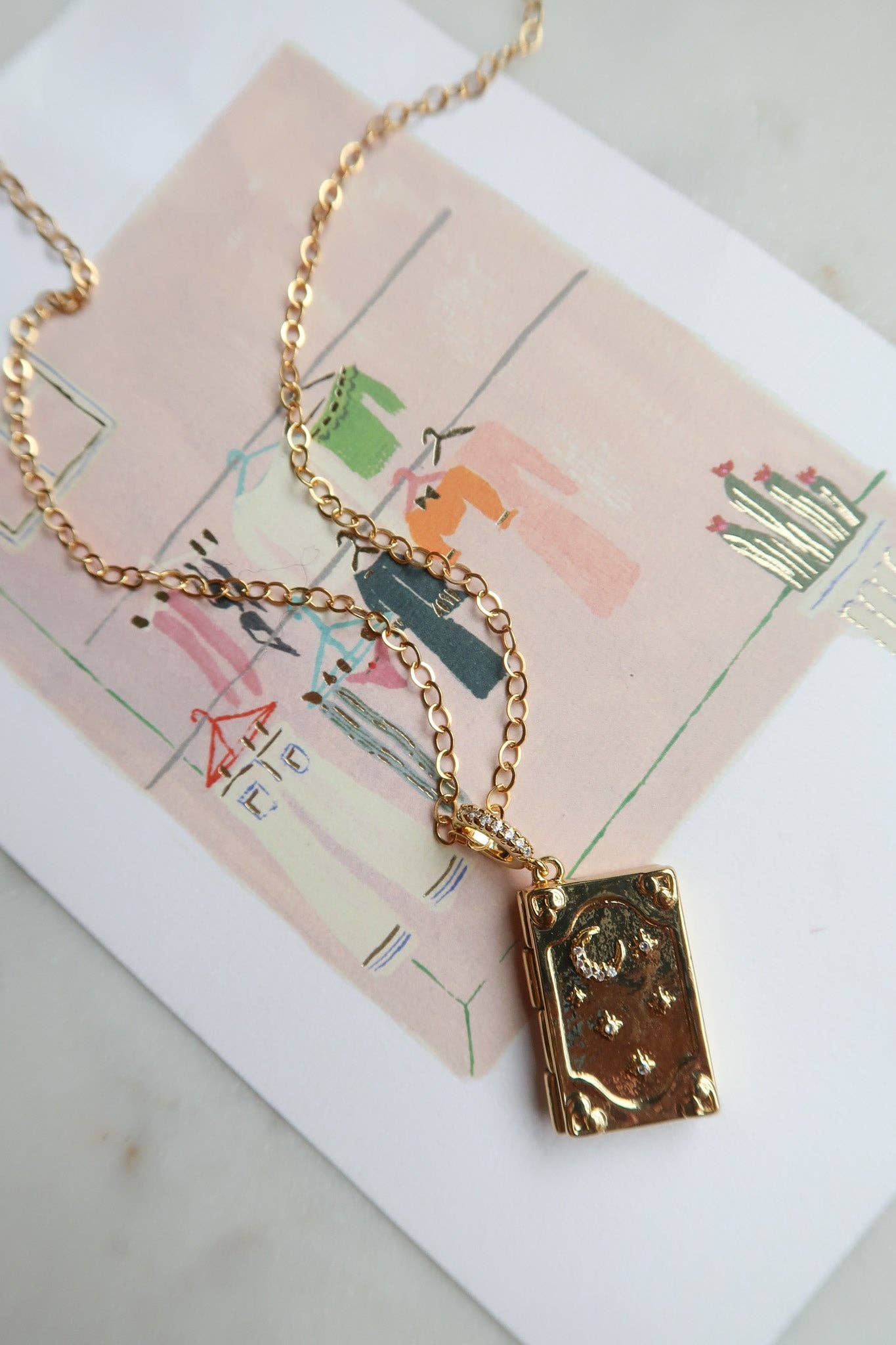 Bittersweet - Wholesale Locket Necklace - To the Stars Who Listen Book Locket Necklace2