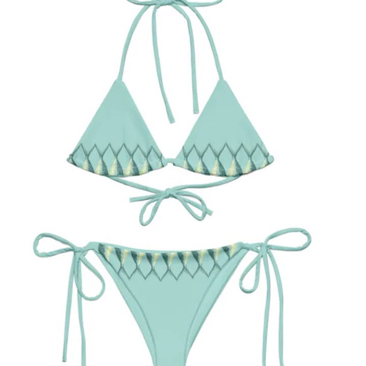 Aqua String Bikini för wholesale av BY GREY Design