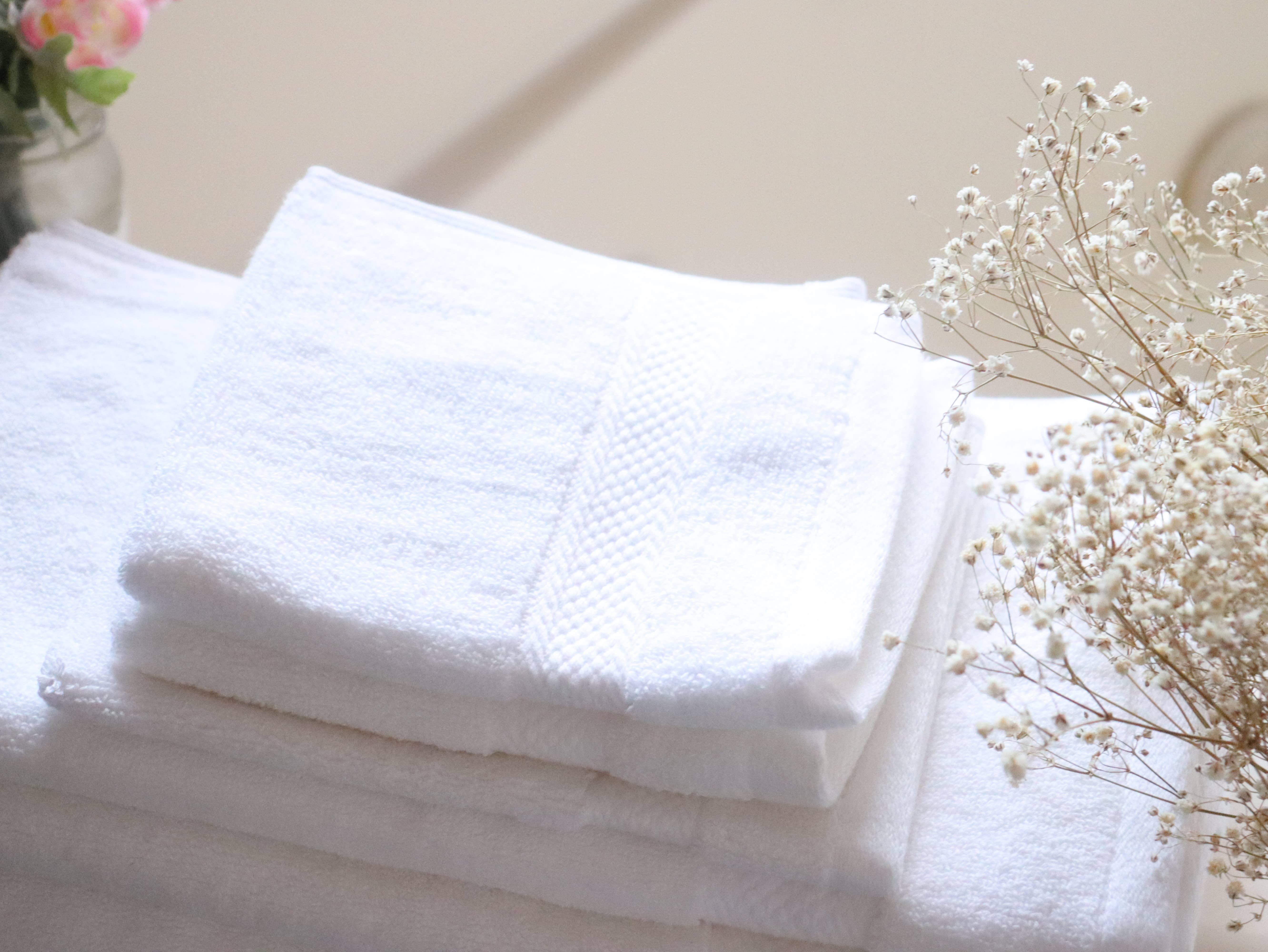 Cozablu Home - Wholesale Washandje - Witte 12-delige washandjesset 100% katoen 13x13 gezichtsdoekjes5