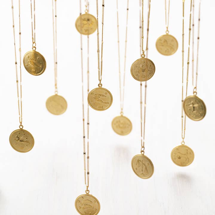 Amano Studio - Wholesale Pendant/Charm Necklace - Zodiac Medallion – Singles