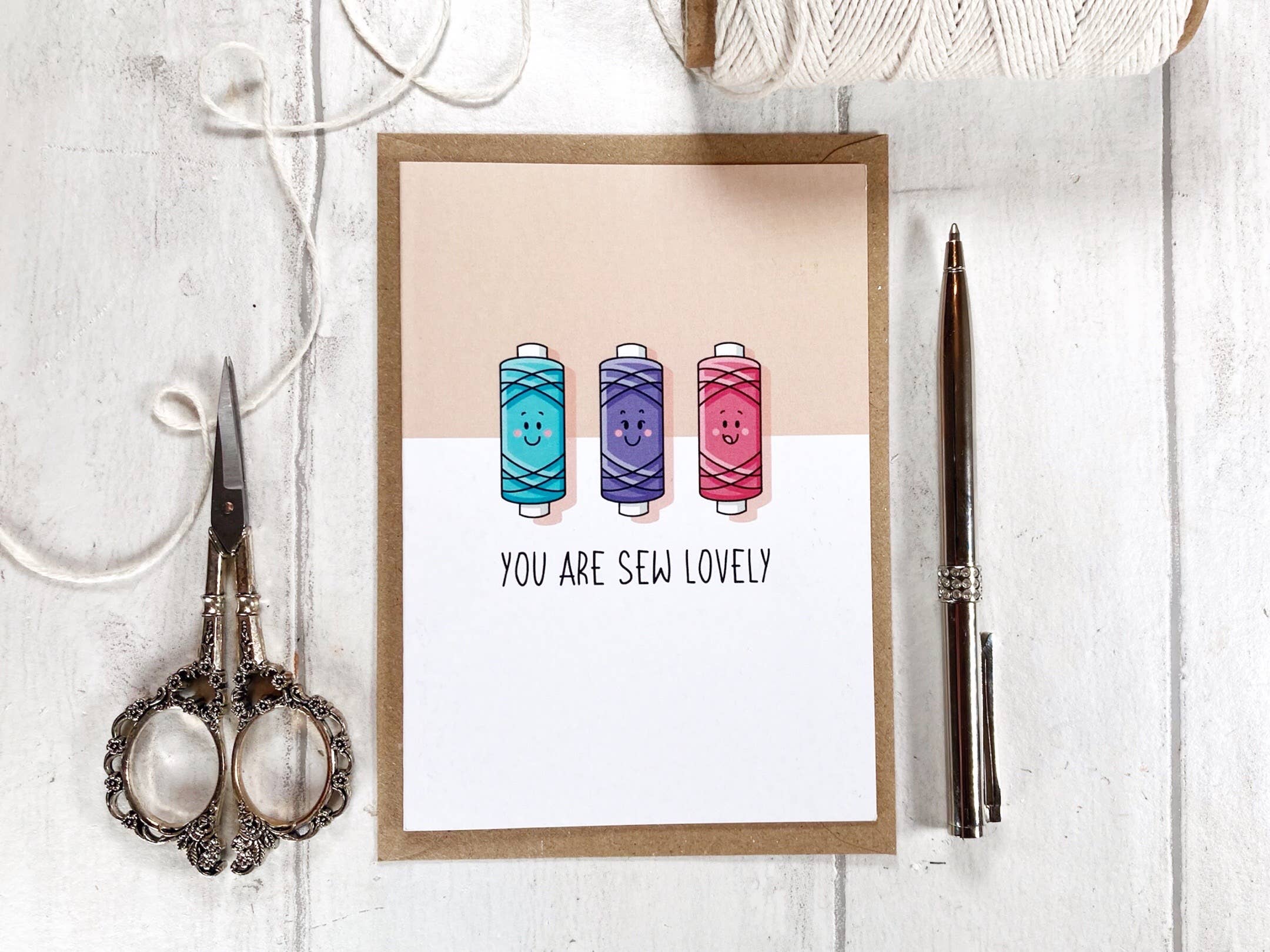 Little Green Stitches - Wholesale Everyday Greeting Card - Needlecraft Greetings Card, Sewing Greeting Cards1