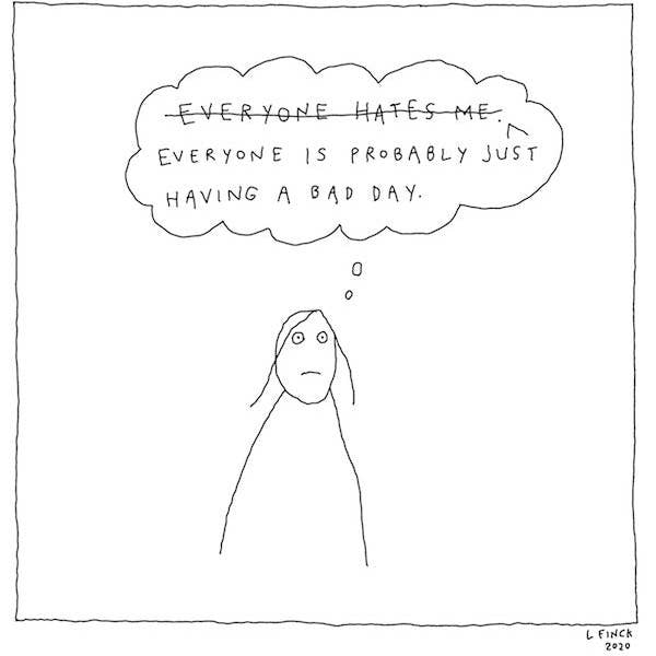 BAD DAY Letterpress Print for wholesale by Liana Finck