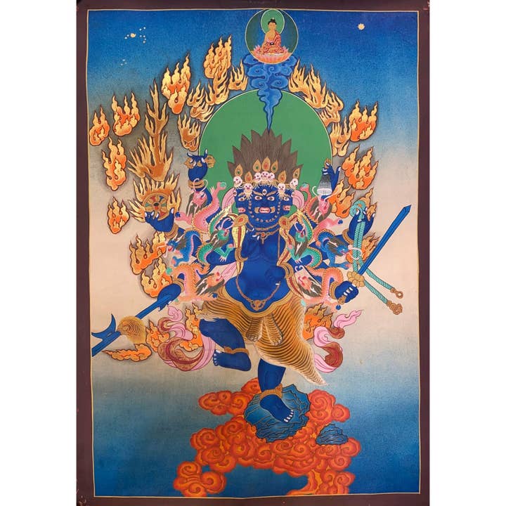 Akash Bhairab Thangka för wholesale av Art Of Tibet