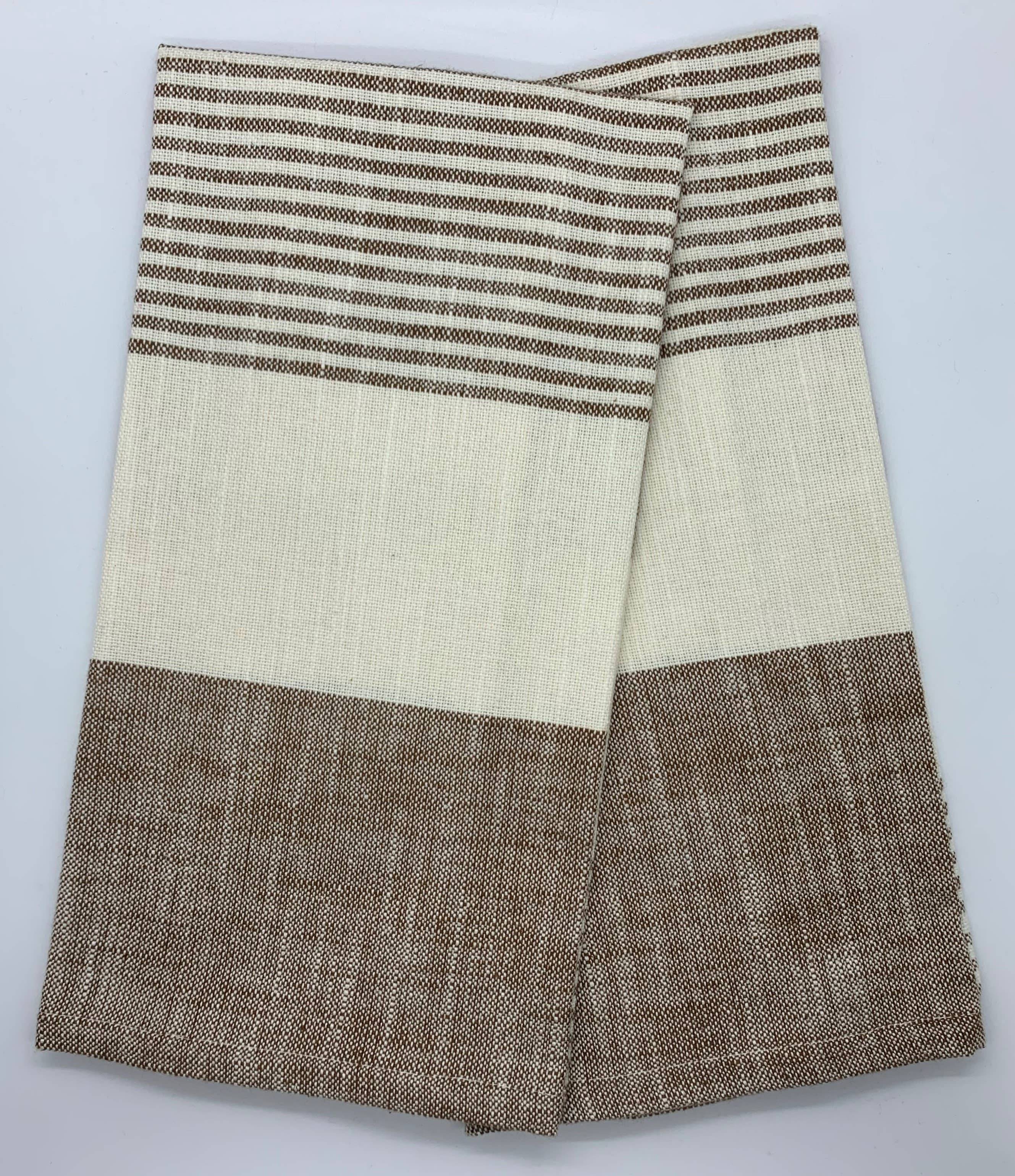 Rich Home Linens – wholesale Kökshandduk – Cuisine Stripe - uppsättning 2 kökshanddukar 18 ”x28"2