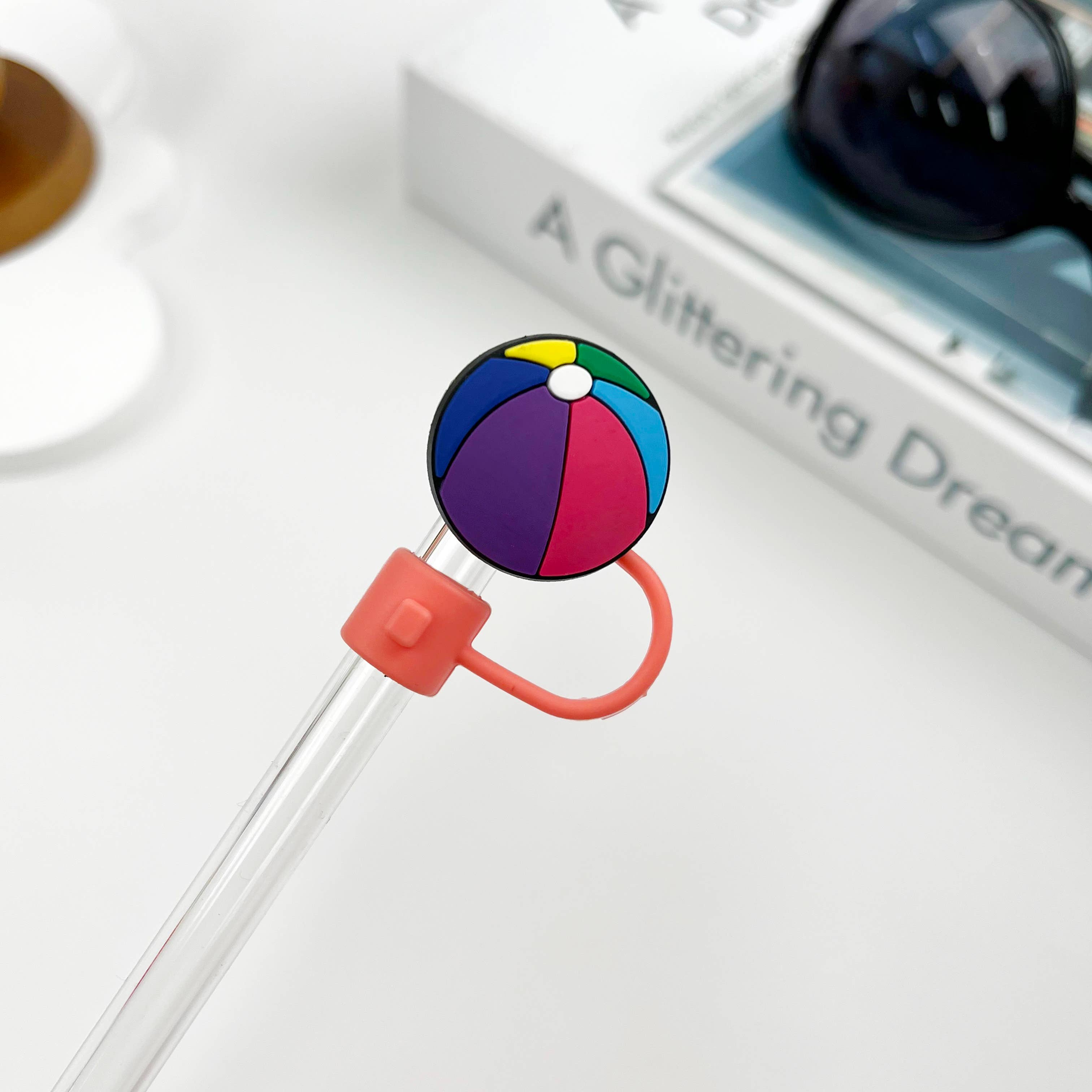 SoapElenGlen - Venta al por mayor Pajitas para beber - Cubrebolas con forma de bola de la serie Sports Series5