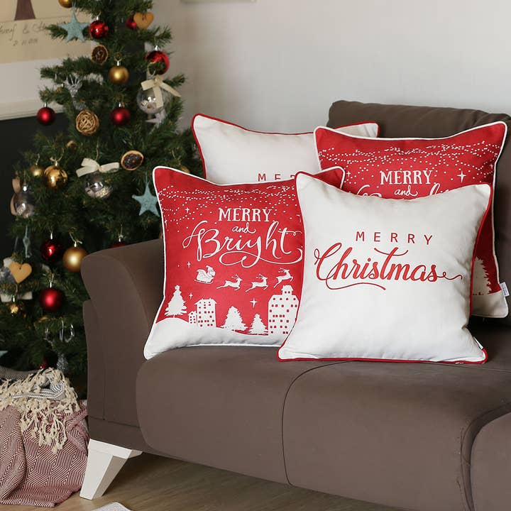 Weihnachts-Wurfkissenbezug (4er-Set) für den Großhandel von MIKE & Co. NEW YORK