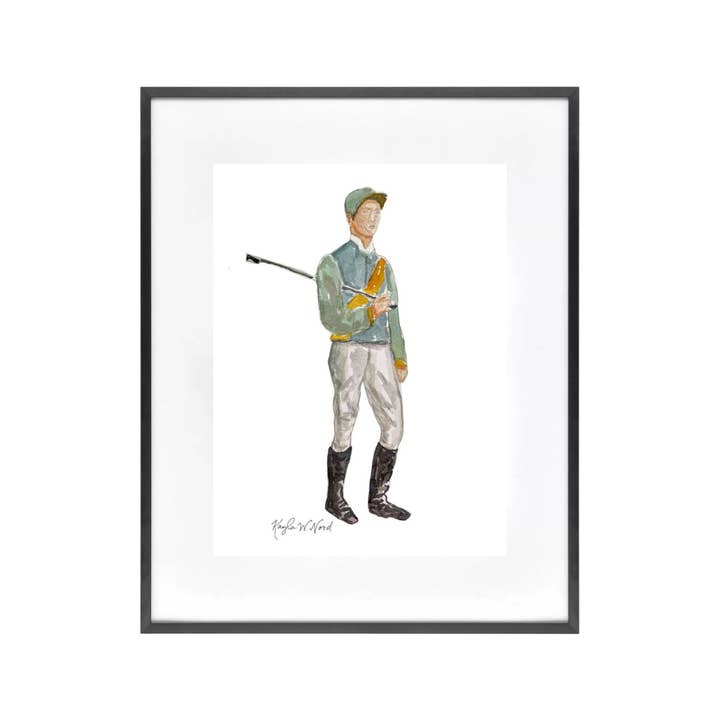 "Jockey 1" (PRINT) for wholesale by Kayla Weber Art