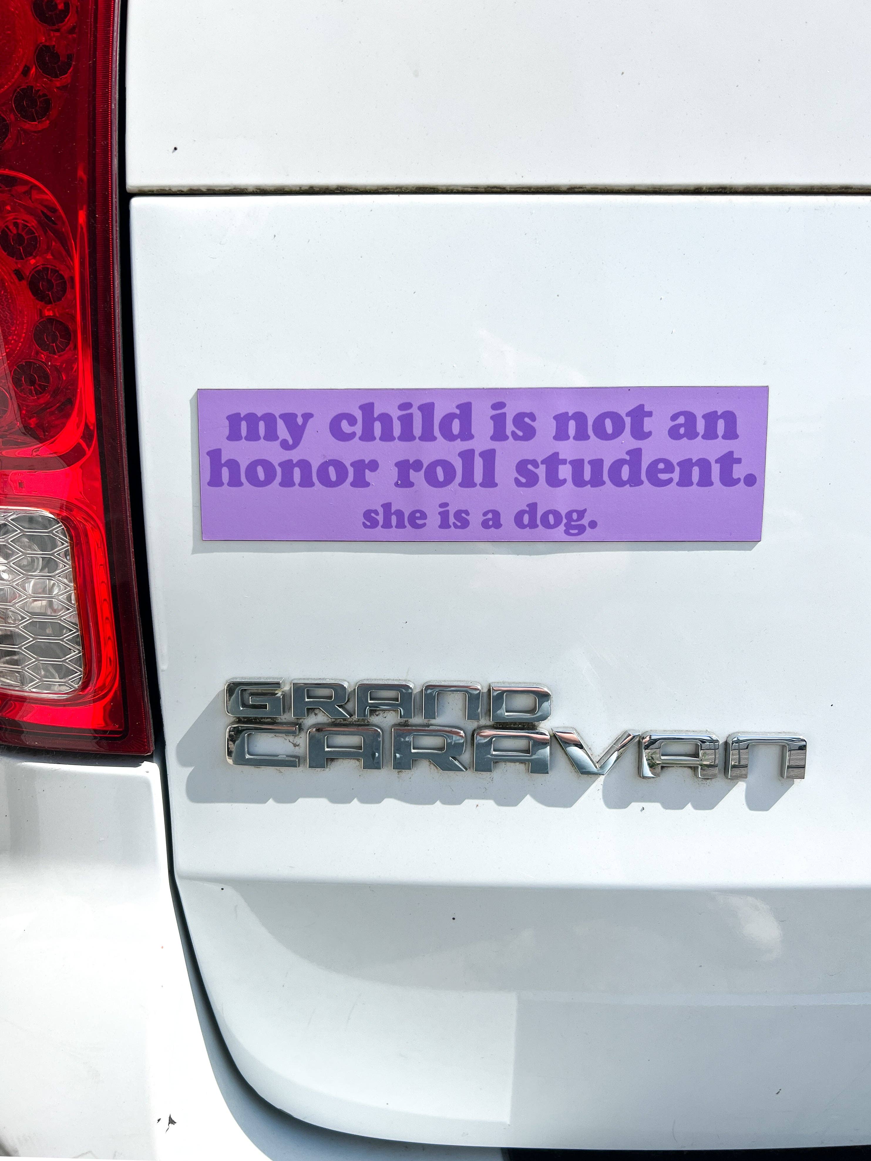 A Shop of Things - Wholesale Magnet - Honor Roll Car Magnet - Purple2