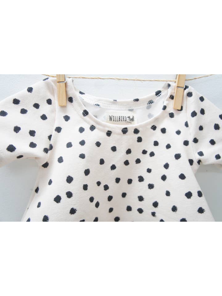 Willbirdbaby - Wholesale Dress - Kids - Dress- Baby/toddler/kids  Chickadee Swing Dress - dots