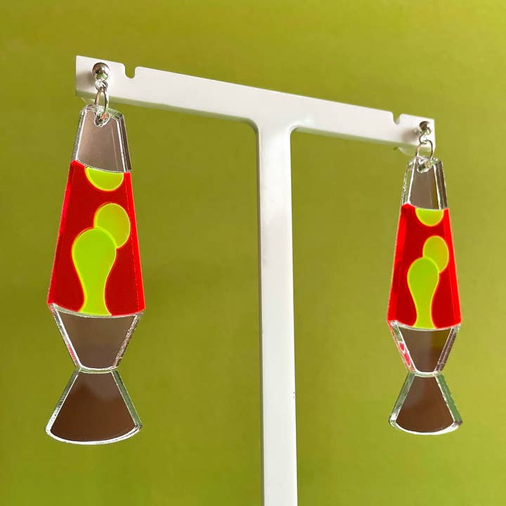 Lava Lamp Oorbellen voor wholesale door Hung On You Boutique