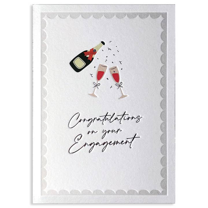 COPACETIC ENGAGEMENT ENGAGEMENT GREETING CARD 5.25 x 6.56" for wholesale by Calypso Cards LLC