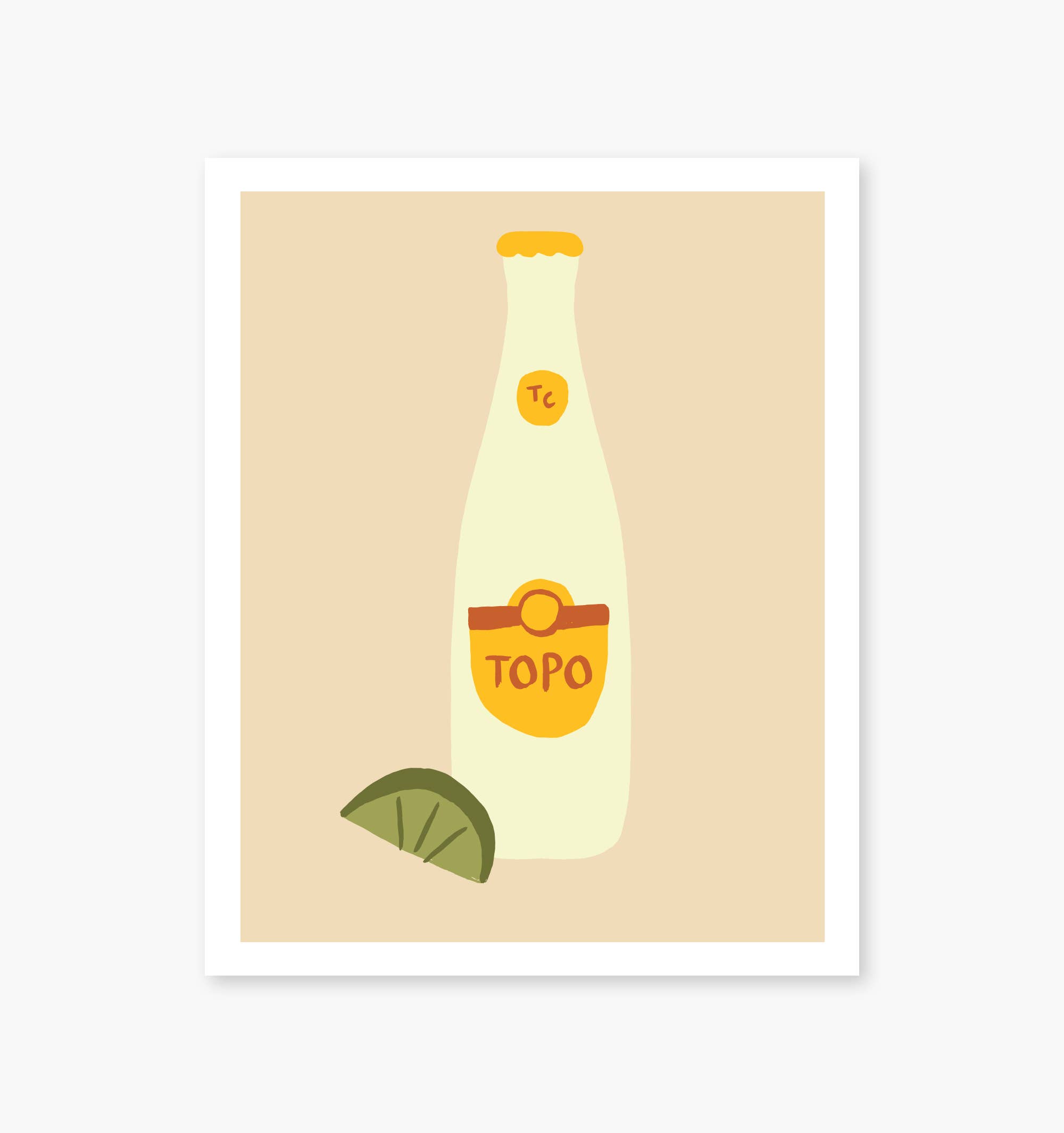 corey carbo - Wholesale Art Print - Topo Chico with Lime1