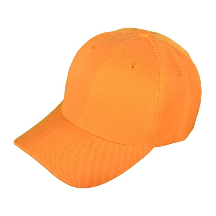 Buck Wholesale - Wholesale Baseball Cap - Unisex - Blank Baseball Hats - BK Caps Structured 6 Panel Mid Profile