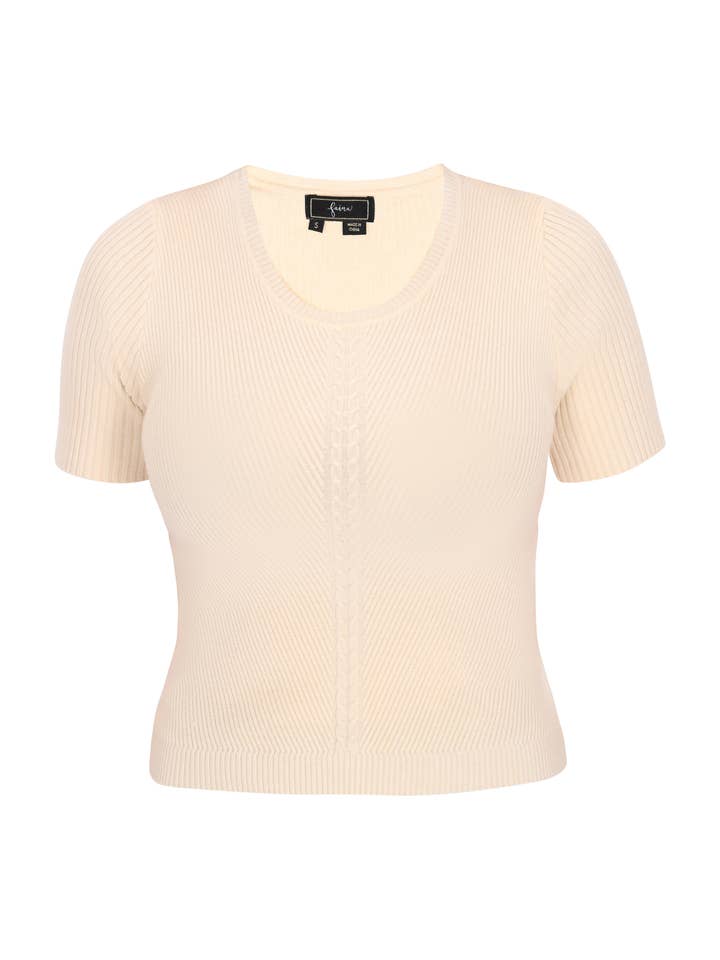 Faina Dames Viscose Regular Fit Kabeltrui (11038698) voor wholesale door MO Streetwear