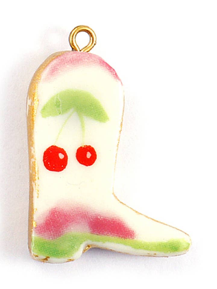 Charms Santiag Blanc Rose Cerise Rouge pour la vente par SIKA BIJOUX