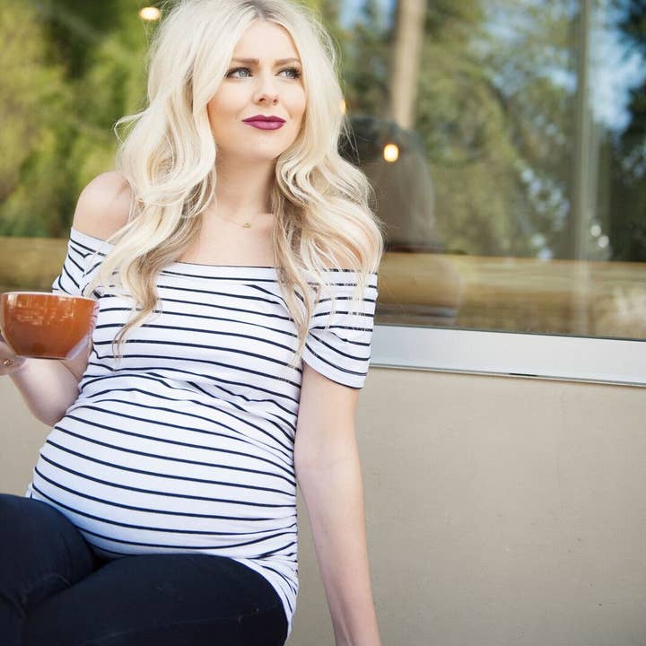 Camicia Premaman a Righe a Spalle scoperte per la vendita all'ingrosso da parte di to: little arrows