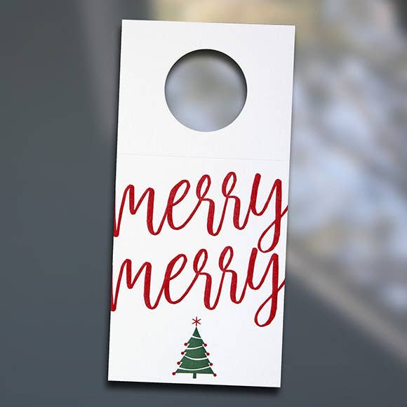 Étiquette pour bouteille de vin Merry Merry, lot de 3 pour la vente par Sky of Blue Cards